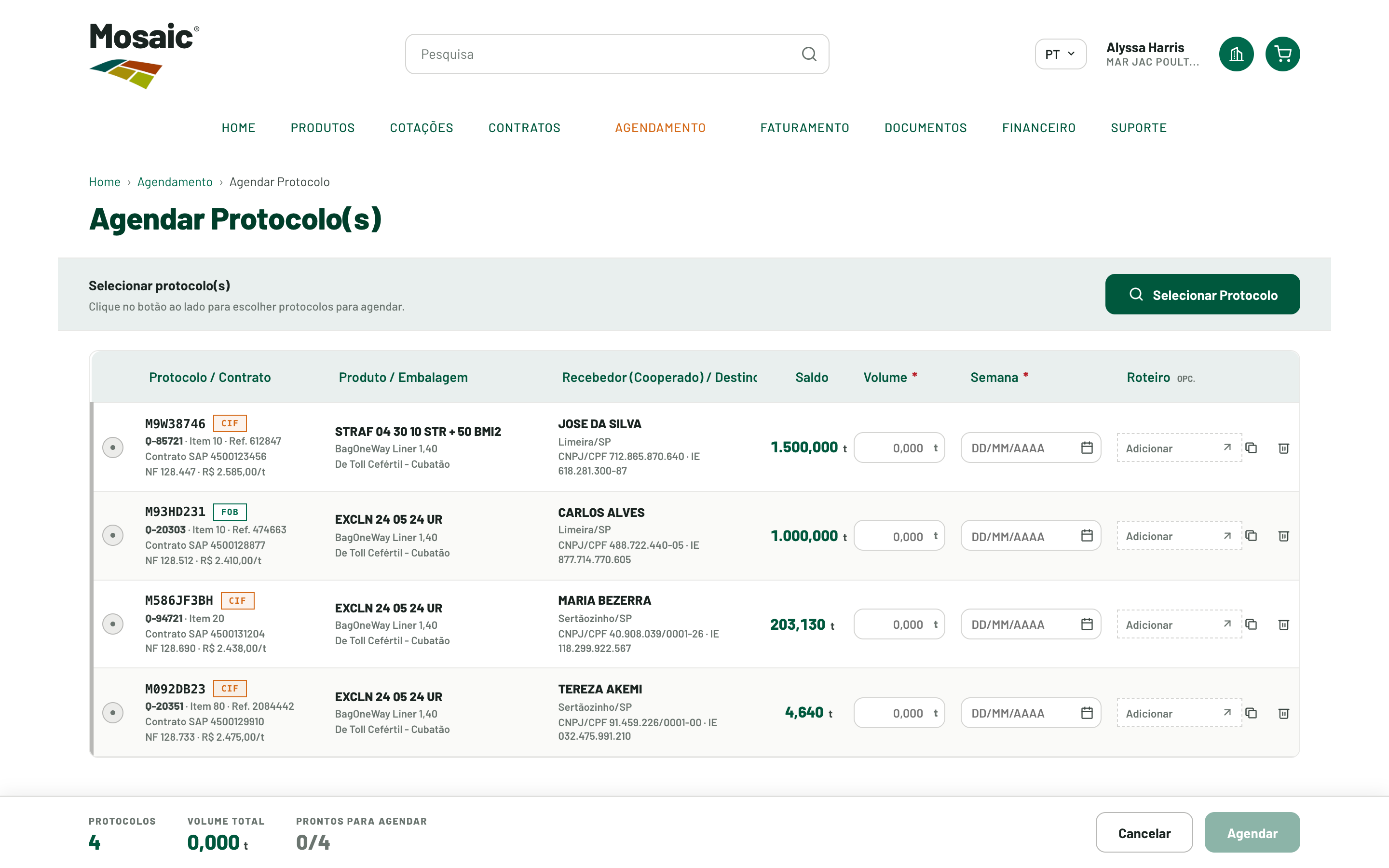 Depois — Agendar Protocolo